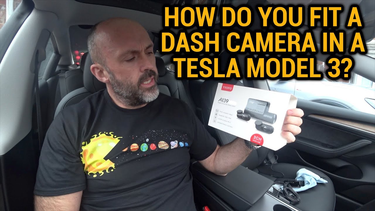 How do you fit a dash camera in a Tesla Model 3? // Viofo A139 3 Channel