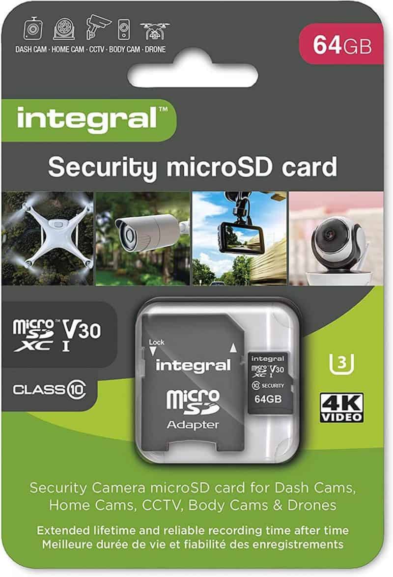 Security MicroSD Card 64GB