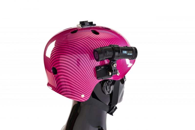 DC-1 Dual Lens Helmet Camera - Pink helmet