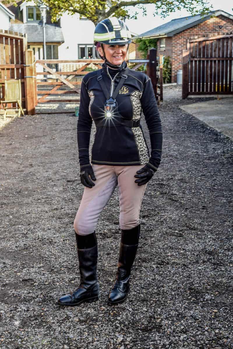 Woman in Equestrian clothing and CF-1 FRONT LIGHT