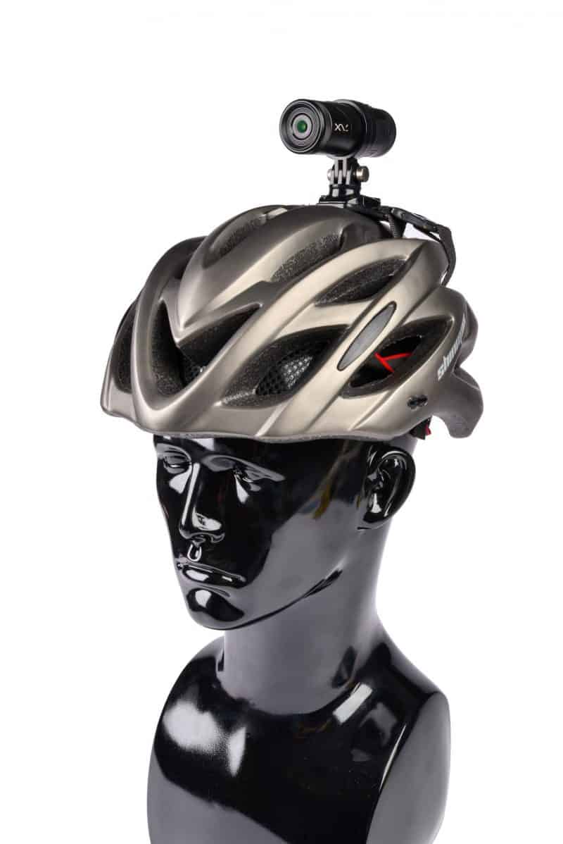 XV-1 2K QHD Helmet Camera - Grey Bike helmet