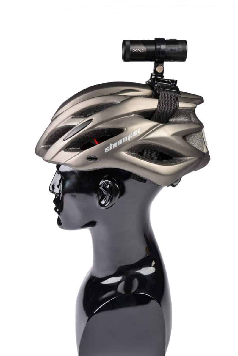 XV-1 2K QHD Helmet Camera - Grey Bicycle helmet
