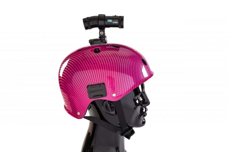 DC-1 Dual Lens helmet camera - Pink helmet
