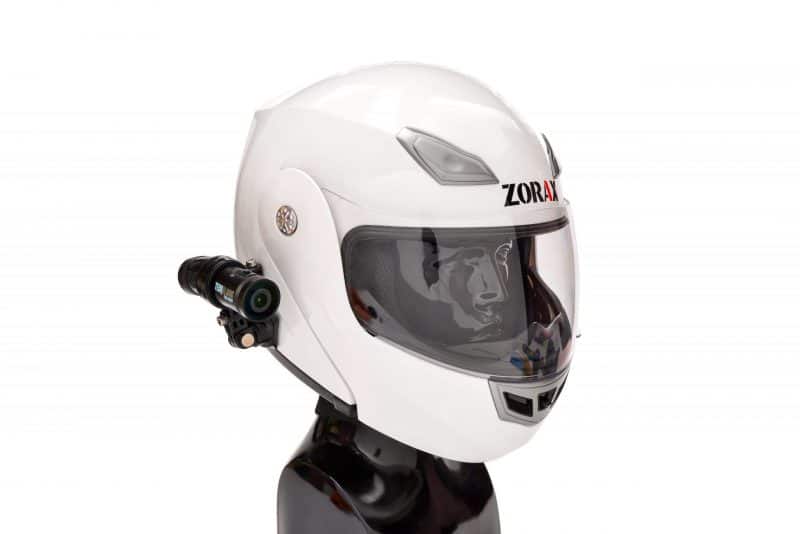 DC-1 Dual Lens Helmet Camera - White Motorbike helmet