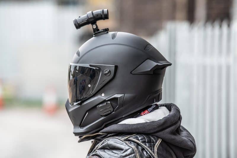 DC-1 Dual Lens Helmet Camera - Black Motorbike helmet
