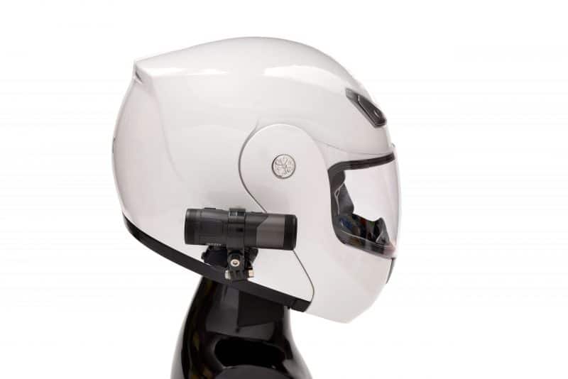 XV-1 2K QHD Helmet Camera - White Motorbike helmet