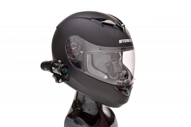 DC-1 Dual Lens Helmet Camera - Black motorbike helmet