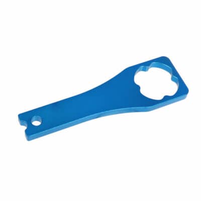 Blue Metal Thumb Screw Tool