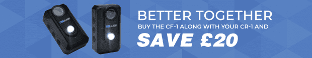 Better Together | Buy the front and rear bike cameras, CF-1 along with your CR-1 | Save £20