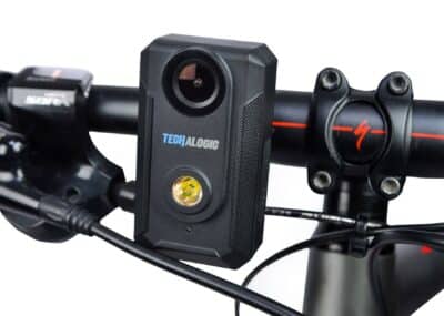 front cycle light with camera